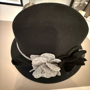 Elegant Black and Gray Women's Hat